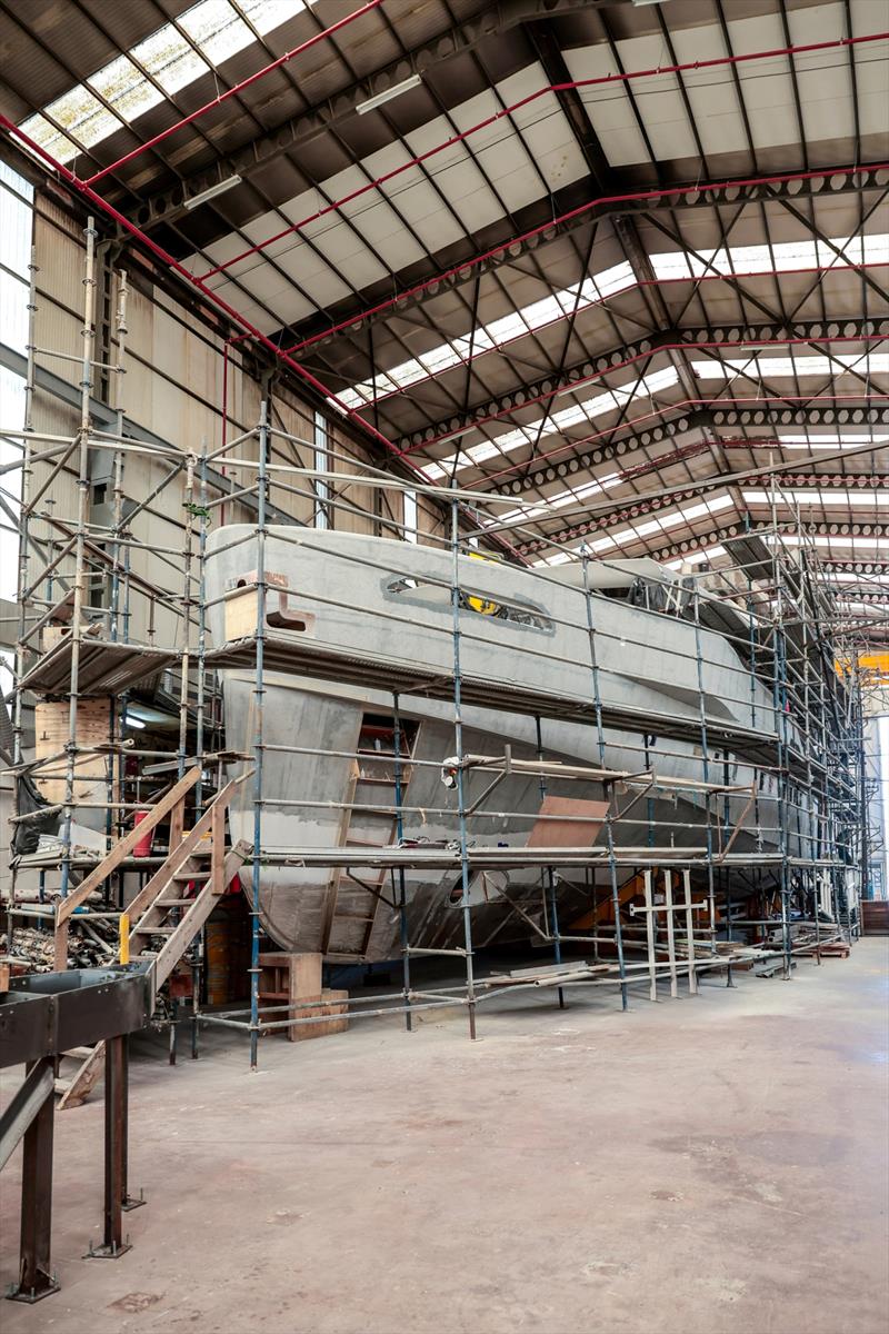 GX42 superyacht construction update photo copyright GX Superyachts taken at  and featuring the Power boat class
