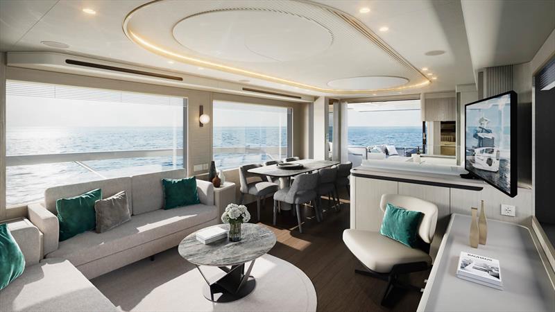 Absolute Navetta 66 - Salon photo copyright Absolute Yachts taken at  and featuring the Power boat class