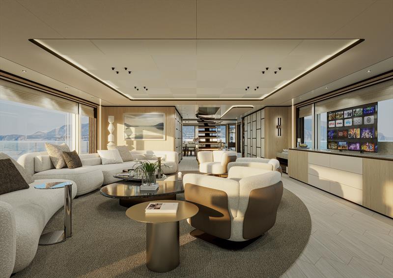 Extra X145 Global - Saloon - photo © Extra Yachts