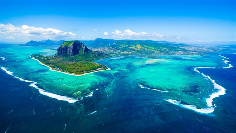 The magical sub-tropical island of Mauritius; rugged mountains and colourful coral reefs photo copyright Riviera Australia taken at  and featuring the Power boat class