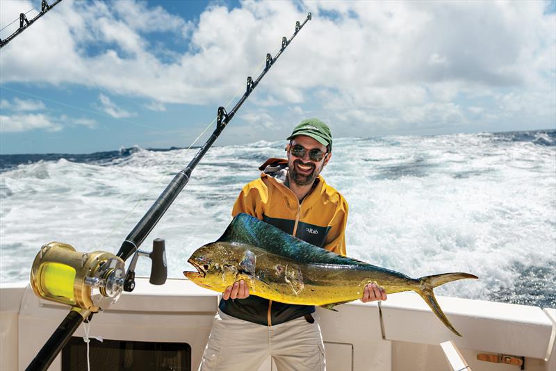 Fishing near the Albion Cliffs, offering stunning views of dramatic rock formations photo copyright Riviera Australia taken at  and featuring the Power boat class