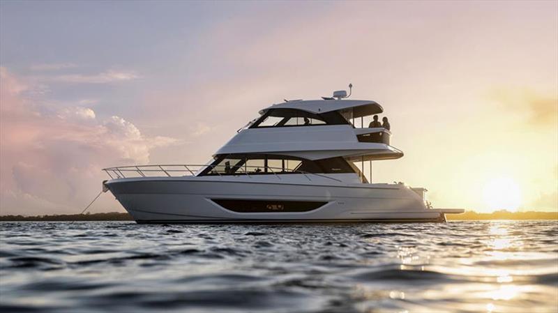 Australian designed and built Maritimo M50 photo copyright Remco Jansen taken at  and featuring the Power boat class