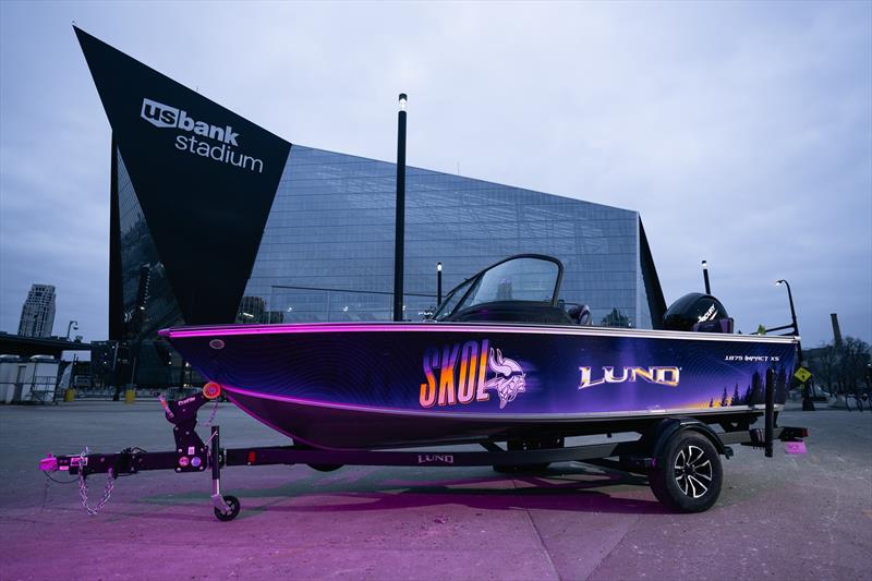 Lund Boats announces partnership with the Minnesota Vikings photo copyright Lund Boats taken at  and featuring the Power boat class