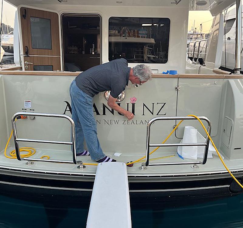 Proud owner Mark Rammell - Awanui NZ - photo © Awanui NZ