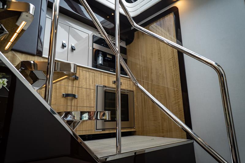 Lexus LY680 - stairs photo copyright Horizon Yachts taken at  and featuring the Power boat class