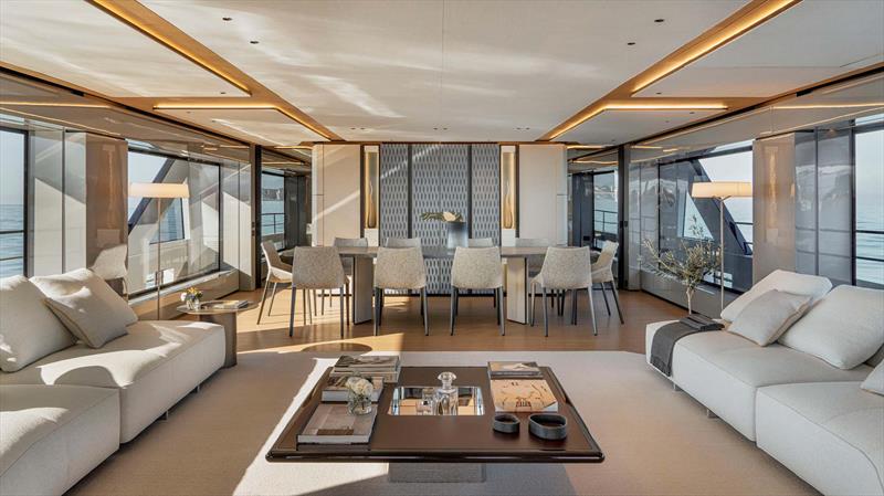 Azimut Grande 44m - Main salon - photo © Azimut Yachts