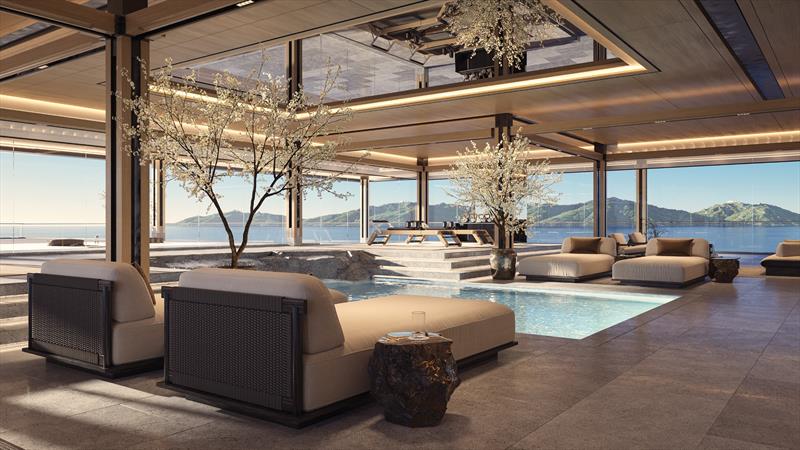 Sinot Fusion - 118m trimaran superyacht concept - Gym - photo © Sinot Yacht Architecture & Design