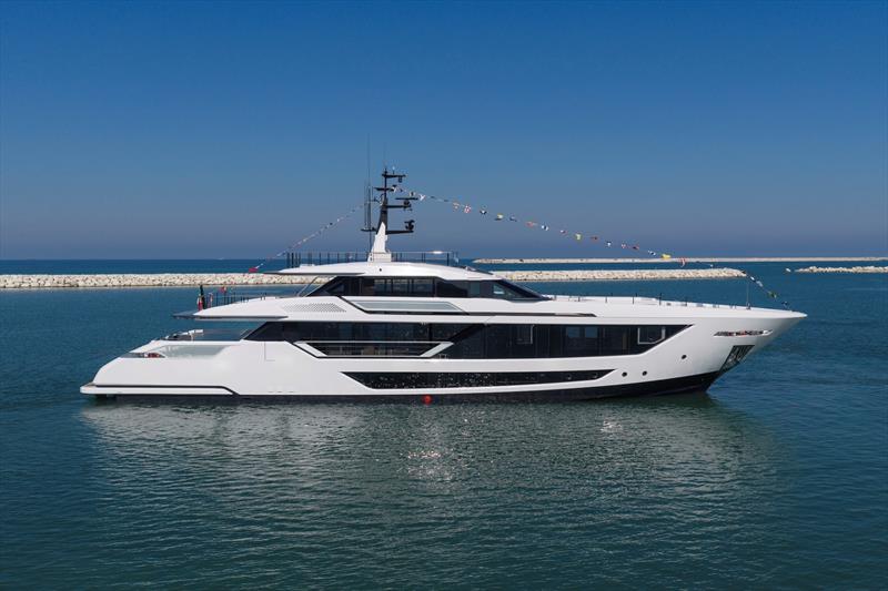 Custom Line Saetta 128' photo copyright Custom Line taken at  and featuring the Power boat class