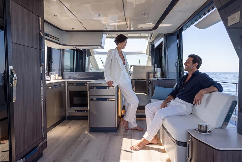 Galeon 570 SKY photo copyright Galeon Yachts taken at  and featuring the Power boat class