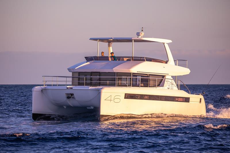 Leopard 46 Powercat under way - photo © Leopard Catamarans