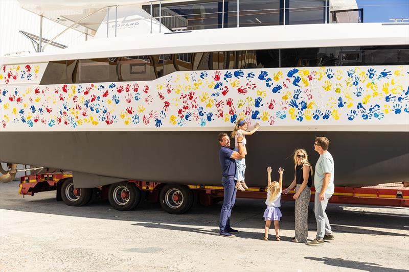 3000th Leopard and all the family get involved - photo © Leopard Catamarans