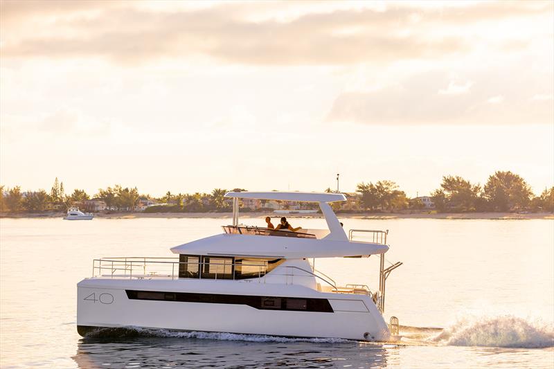 Leopard 40 Powercat under way - photo © Leopard Catamarans