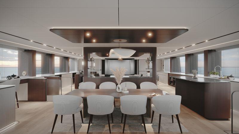 VisionF 101 - Saloon - photo © VisionF Yachts
