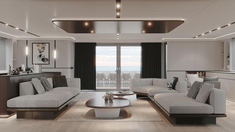 VisionF 101 - Saloon - photo © VisionF Yachts