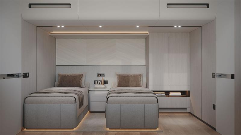 VisionF 101 - Guest cabin - photo © VisionF Yachts