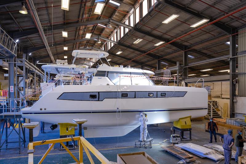 Leopard Catamarans advances 'single shot' hull infusion and further industry standards photo copyright Leopard Catamarans taken at  and featuring the Power Cat class
