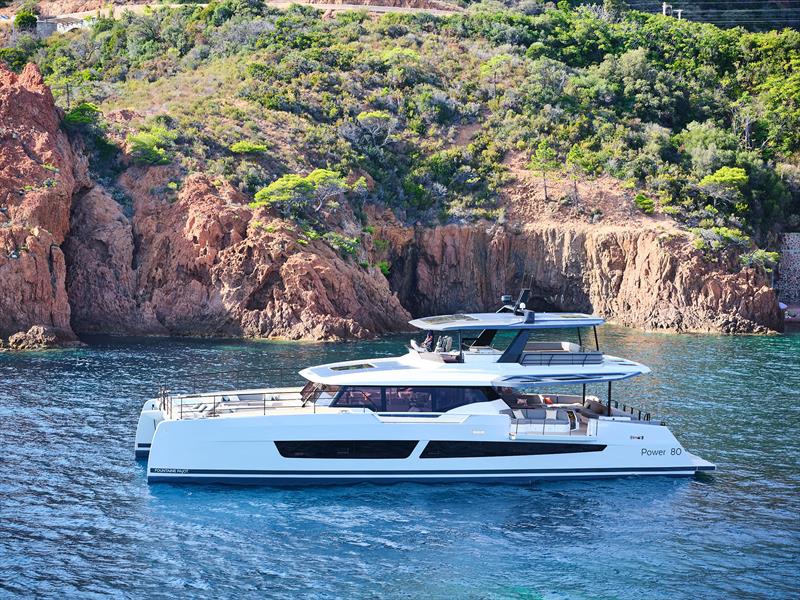 Power 80 photo copyright Nicolas Claris taken at  and featuring the Power Cat class
