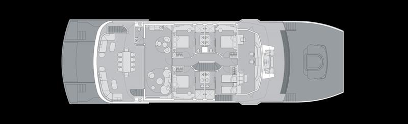 CLC115 - mid deck photo copyright CL Yachts taken at  and featuring the Power Cat class