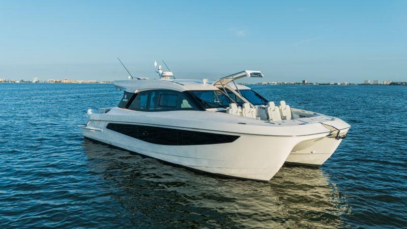 Exterior 42 Coupe - photo © Aquila Power Catamarans