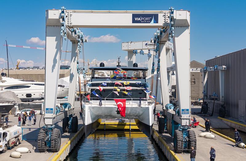 VISIONF 65 catamaran photo copyright Saim Kaan taken at  and featuring the Power Cat class