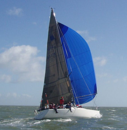 The Prima 38 'Oz Privateer' during the JOG Nab Tower Race photo copyright Tom Hayhoe taken at  and featuring the Prima 38 class
