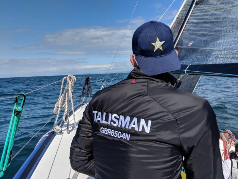Perfect conditions on the way to Land's End on board Prima 38 Talisman for the Oxford University team photo copyright Max Jamilly taken at Royal Ocean Racing Club and featuring the Prima 38 class