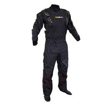 Gul Code Zero Stretch U-Zip Drysuit - Black