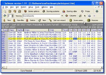 Sailwave - Free Sailing Scoring Software