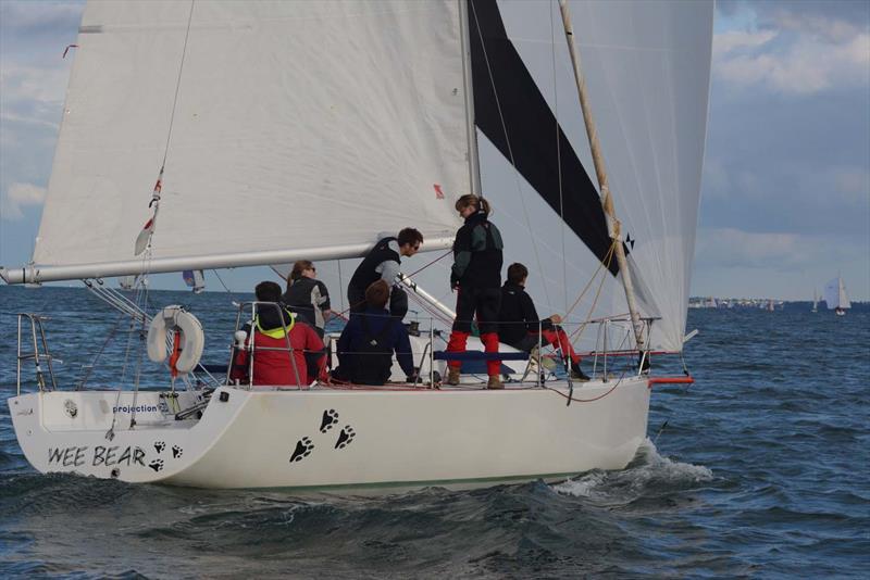 Hamble River Wednesday Night Series B day 4 photo copyright Trevor Pountain taken at Hamble River Sailing Club and featuring the Projection 762 class