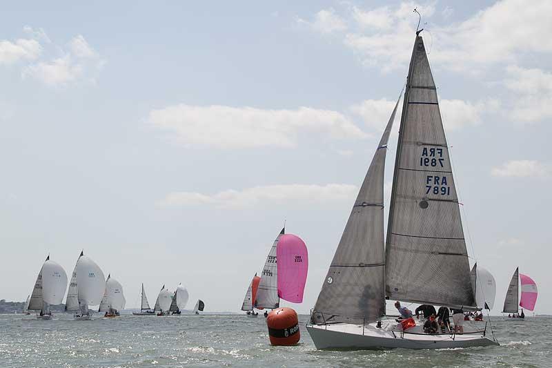 Coutts Quarter Ton Cup 2015 day 2 photo copyright Fiona Brown / www.fionabrown.com taken at Royal Ocean Racing Club, Cowes and featuring the Quarter Tonner class