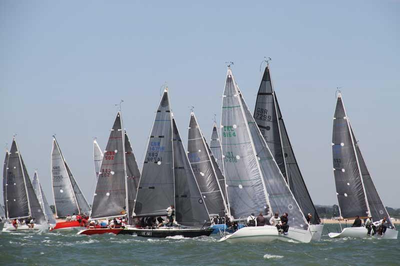 Coutts Quarter Ton Cup 2015 day 3 photo copyright Fiona Brown / www.fionabrown.com taken at Royal Ocean Racing Club, Cowes and featuring the Quarter Tonner class