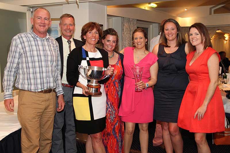 Louise Morton and her team on Bullit win the Coutts Quarter Ton Cup 2015 - photo © Fiona Brown / www.fionabrown.com