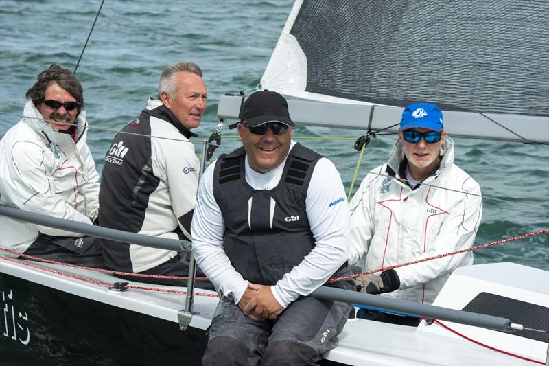 Ian Southworths Per Elisa top the leaderboard on day 2 of the Quarter Ton Cup photo copyright Waterline Media taken at  and featuring the Quarter Tonner class