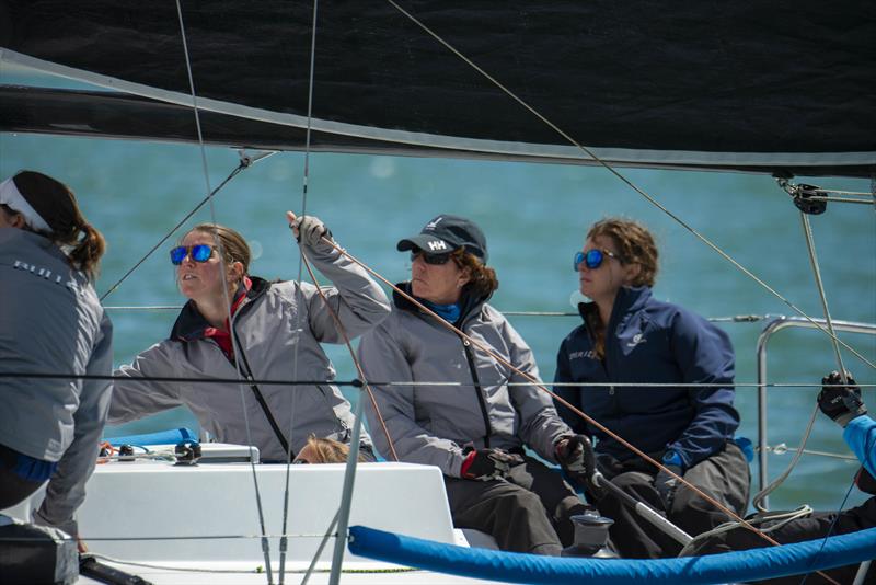 Louise Morton's Bullet are in third place ahead of tomorrow's final day at the Quarter Ton Cup photo copyright Waterline Media taken at  and featuring the Quarter Tonner class