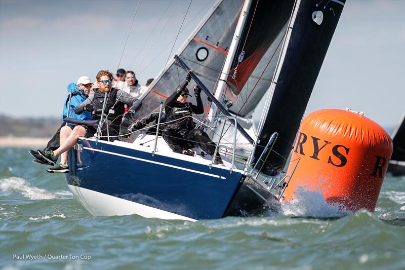 Pacifist D2 on day 2 of the 2021 Quarter Ton Cup photo copyright Paul Wyeth / www.pwpictures.com taken at Royal Yacht Squadron and featuring the Quarter Tonner class