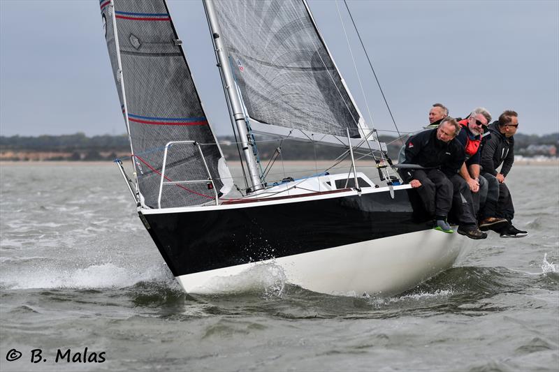 Protis during HYS Hamble Winter Series Race Week 4 photo copyright Bertrand Malas taken at Hamble River Sailing Club and featuring the Quarter Tonner class