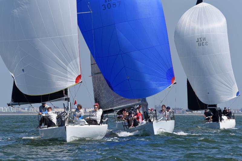 Quarter Ton fun for Bullet, Anchor Challenge and Blackfun - 2018 Vice Admiral's Cup photo copyright Rick Tomlinson taken at Royal Ocean Racing Club and featuring the Quarter Tonner class