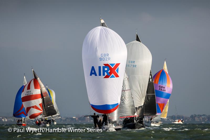 Protis in week 7 of the HYS Hamble Winter Series photo copyright Paul Wyeth / www.pwpictures.com taken at Hamble River Sailing Club and featuring the Quarter Tonner class