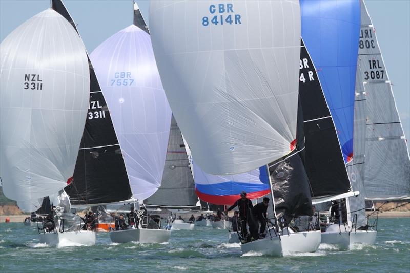 The fleet competing at the Quarter Ton Cup 2018 photo copyright Fiona Brown taken at  and featuring the Quarter Tonner class