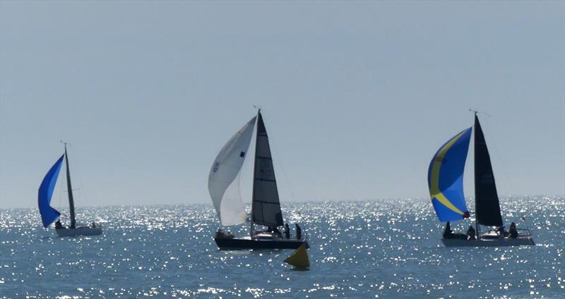 3rd Nick Cousins Memorial Spring Regatta Quarter Ton 'action'! photo copyright Bill Harris taken at Royal Channel Islands Yacht Club and featuring the Quarter Tonner class