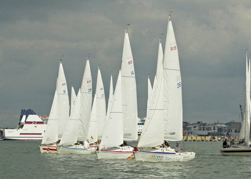 The R19 Nationals are sailed in Poole Harbour photo copyright Mike Millard taken at Poole Yacht Club and featuring the R19 class