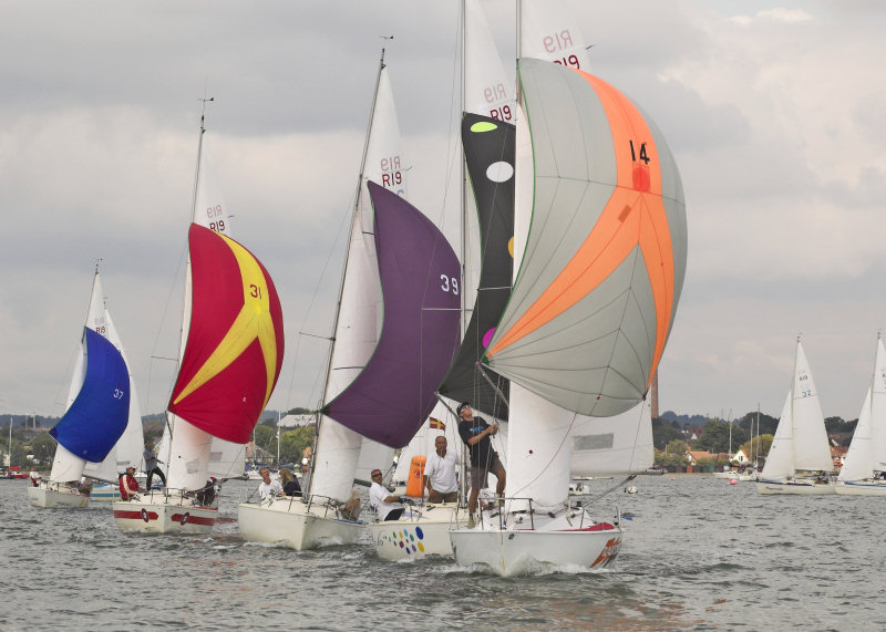 The R19 Nationals are sailed in Poole Harbour photo copyright Mike Millard taken at Poole Yacht Club and featuring the R19 class