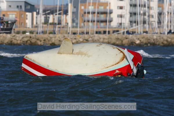 Lively goings-on in the Poole Winter Series photo copyright David Harding / www.sailingscenes.co.uk taken at Poole Yacht Club and featuring the R19 class