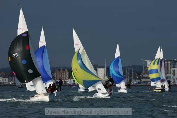 Poole Winter Series racing photo copyright David Harding / www.sailingscenes.co.uk taken at Poole Yacht Club and featuring the R19 class