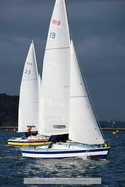 Poole Winter Series racing photo copyright David Harding / www.sailingscenes.co.uk taken at Poole Yacht Club and featuring the R19 class