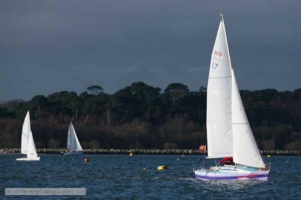 Poole Winter Series racing photo copyright David Harding / www.sailingscenes.co.uk taken at Poole Yacht Club and featuring the R19 class