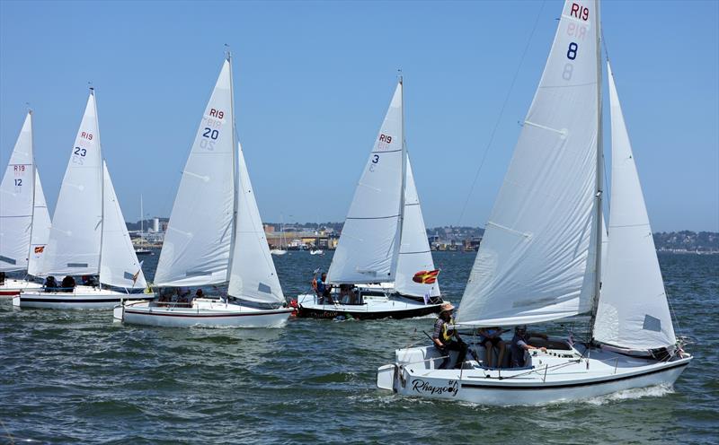 R19 Start on Sunday at the International Paint Poole Regatta 2026 photo copyright Mark Jardine taken at Parkstone Yacht Club and featuring the R19 class