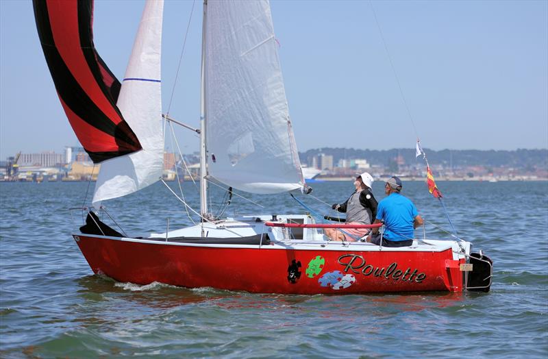 R19 3 Roulette on Sunday at the International Paint Poole Regatta 2026 photo copyright Mark Jardine taken at Parkstone Yacht Club and featuring the R19 class