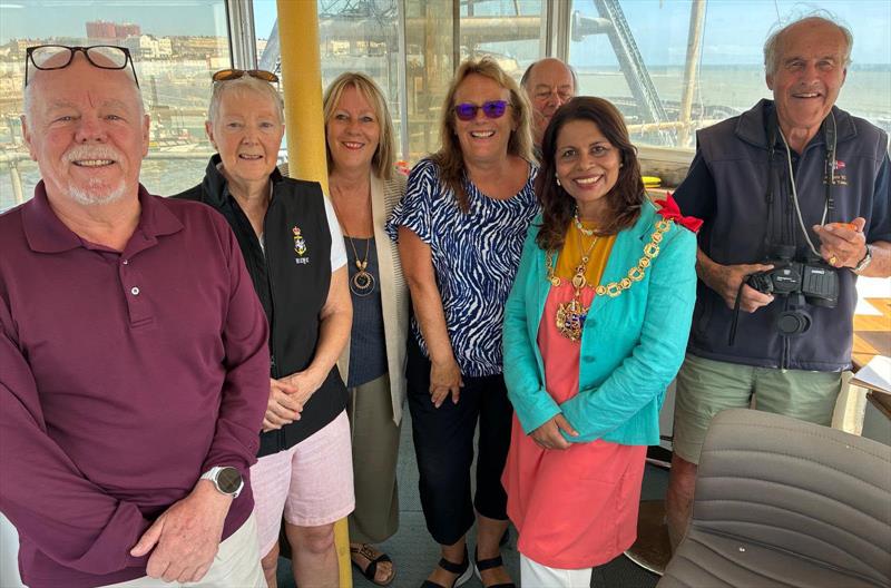 Harbour race box team with Commodore and the town's Mayor - Series Race 2 of Ramsgate Week at Royal Temple YC - photo © Peter Jackson