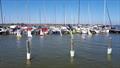 The fleet raced inside the club's marina providing great spectator viewing - Radio-Controlled Yacht Regatta 2019 © Louise Edwards